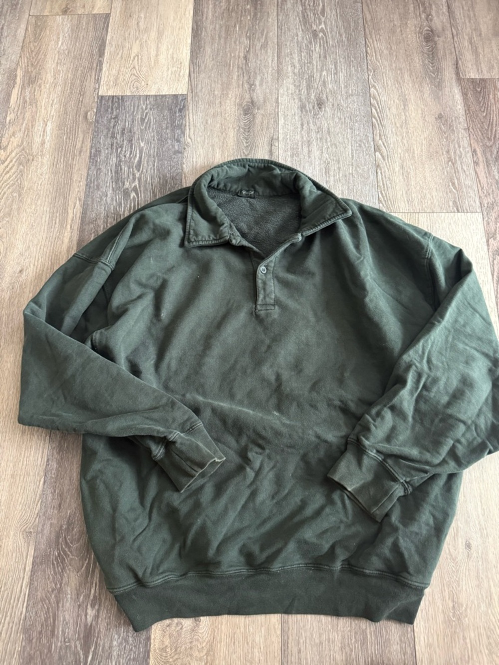 John Galt forest Green Quarter-Snap Pullover Sweatshirt